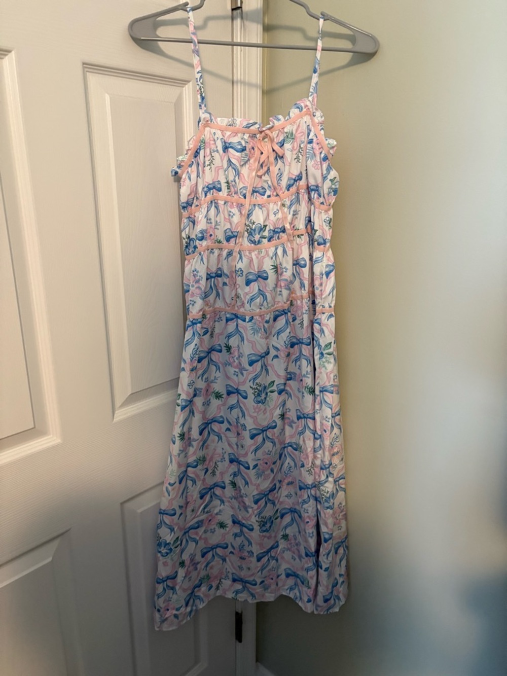 Simply Southern Pink & Blue Bow Dress